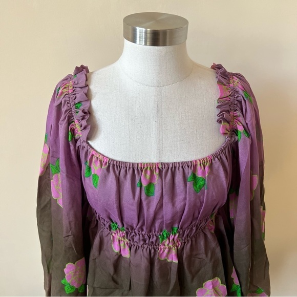 New! Cynthia Rowley Rosalia silk top 13658 - Picture 10 of 14
